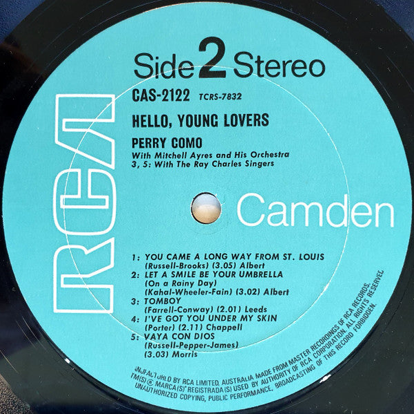 Perry Como : Hello, Young Lovers (LP, Comp, RE)