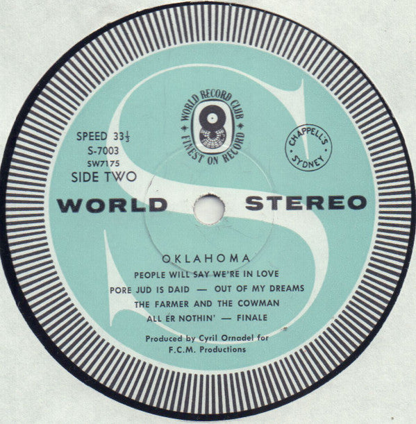 Rodgers & Hammerstein : Oklahoma! (LP, Album, Club, RE)