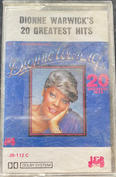 Dionne Warwick : 20 Greatest Hits (Cass, Comp, Whi)