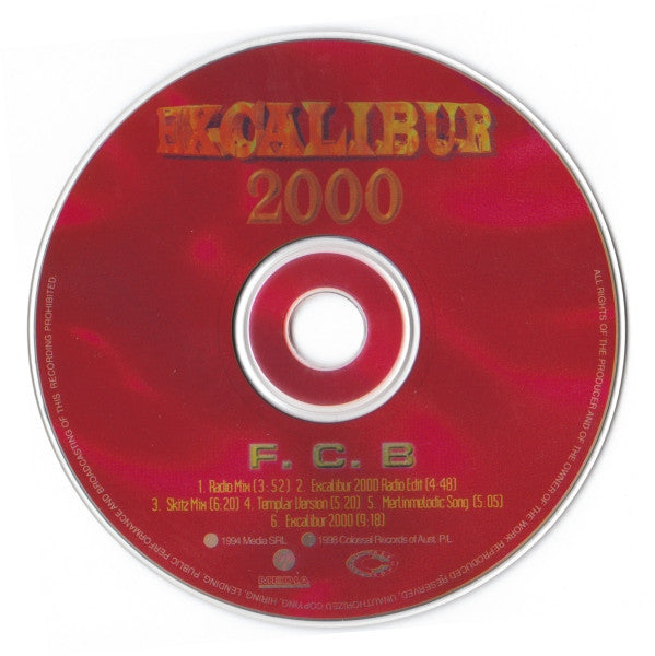 F.C.B. : Excalibur 2000 (CD, Single, Enh)