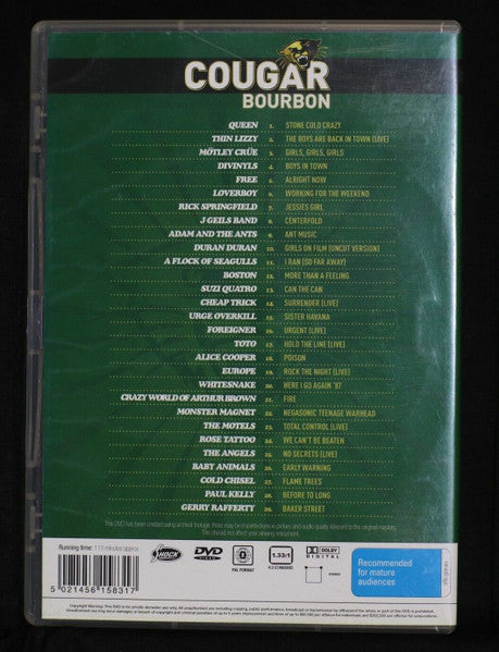 Various : Cougar Bourbon - Kickin' Out The Classics (DVD, Comp)