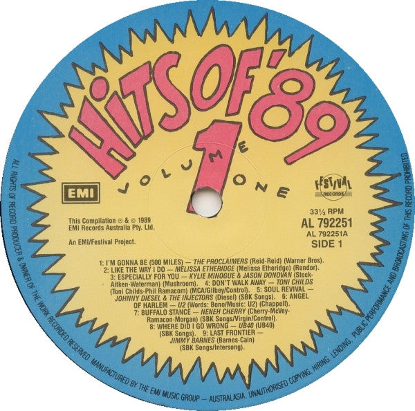 Various : Hits Of '89 Volume 1 (LP, Comp)
