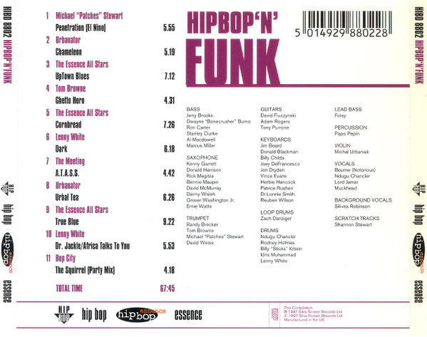 Various : HIPBOP'N'FUNK (CD, Comp)