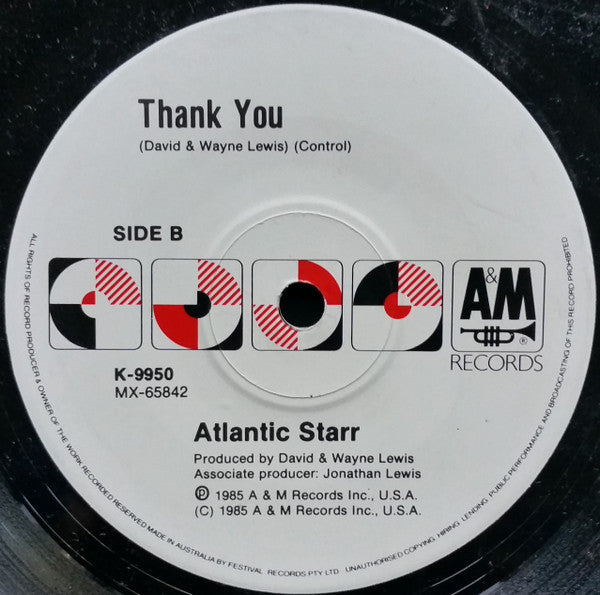Atlantic Starr : Secret Lovers (7", Single)