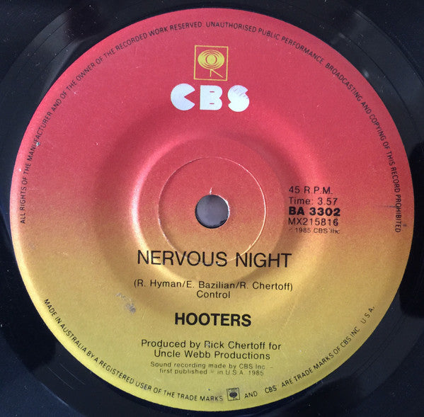Hooters* : All You Zombies (Long) (7", Single)