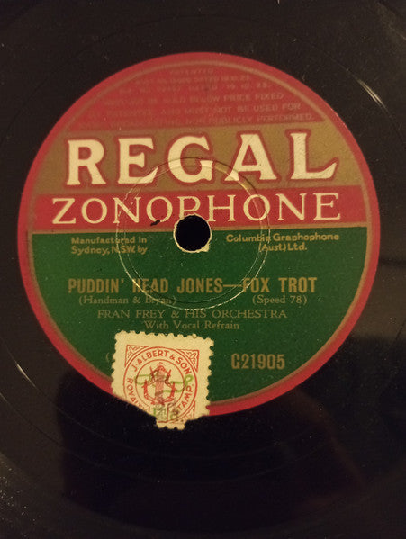 Billy Cotton & His Band* / Fran Frey & His Orchestra* : The Last Round Up / Puddin' Head Jones (Shellac, 10")