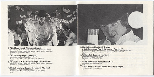 Various : Stanley Kubrick's A Clockwork Orange - Music From The Original Motion Picture Soundtrack (CD, Album, RE, Tar)