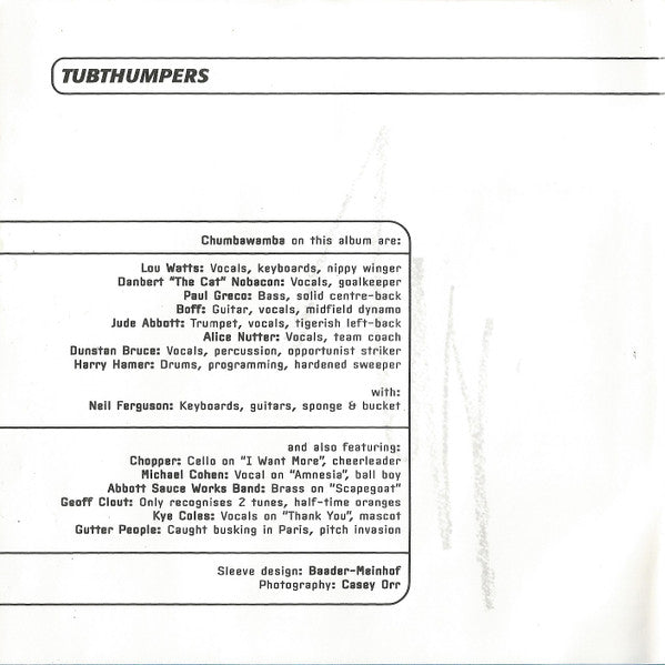 Chumbawamba : Tubthumper (CD, Album)