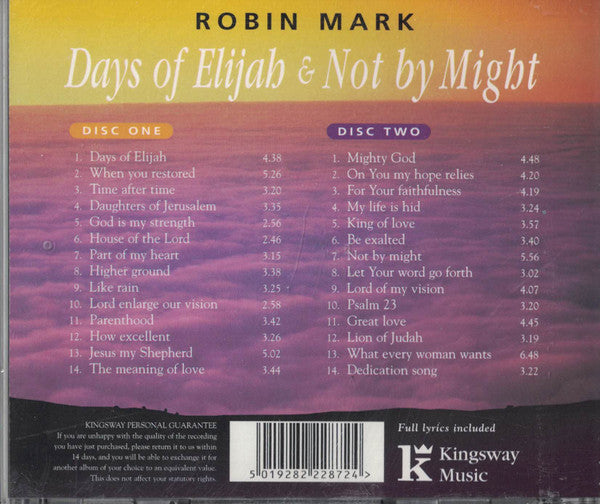 Robin Mark : Days Of Elijah / Not By Might (CD, Album, RE + CD, Album, RE + Comp)