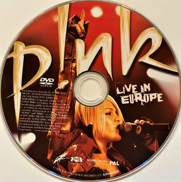 P!NK : Live In Europe - From The 2004 Try This Tour (DVD-V, PAL)