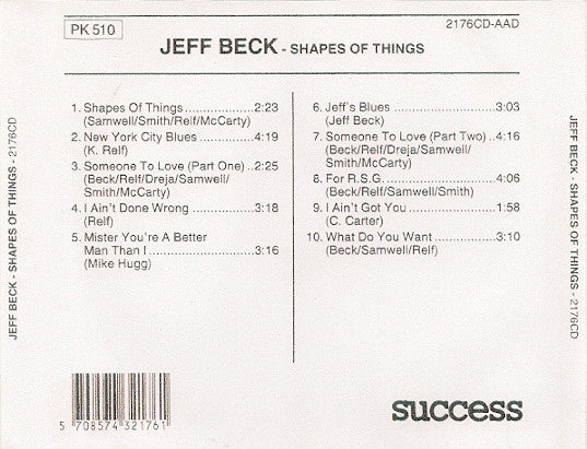 Jeff Beck : Shapes Of Things (CD, Comp)