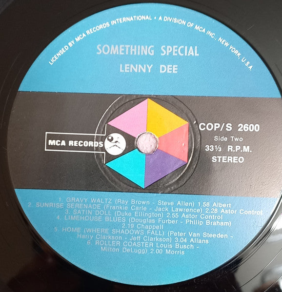 Lenny Dee (2) : Something Special (LP, Album)