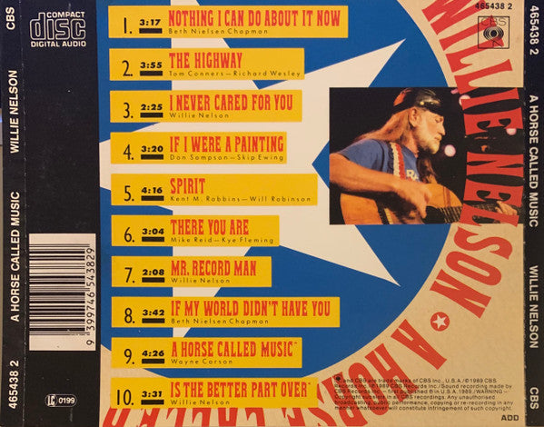 Willie Nelson : A Horse Called Music (CD, Album)