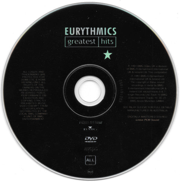 Eurythmics : Greatest Hits (DVD-V, Comp, RE, PAL)