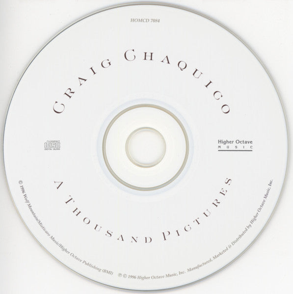 Craig Chaquico : A Thousand Pictures (CD, Album)