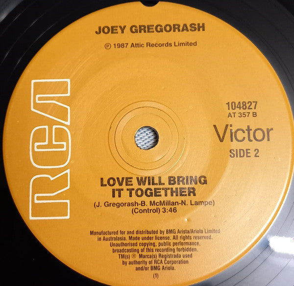 Joey Gregorash : Together (The New Wedding Song) (7")