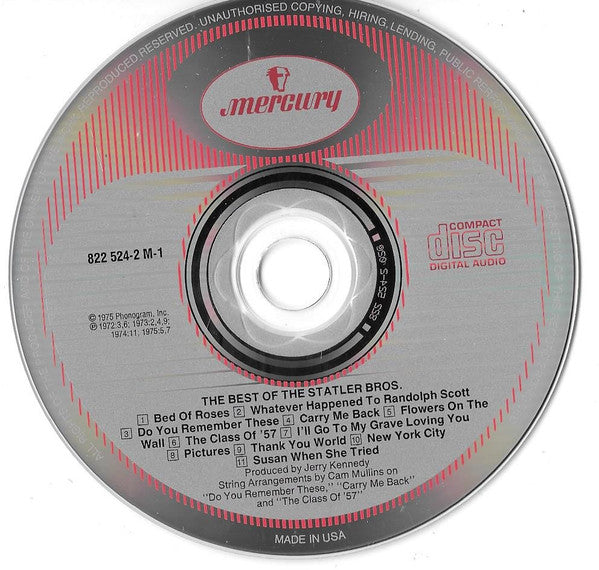 Statler Bros.* : The Best Of The Statler Bros. (CD, Comp)