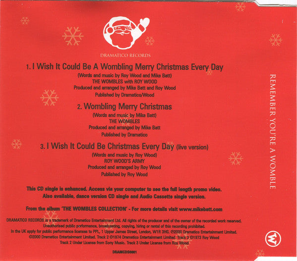 The Wombles with Roy Wood : I Wish It Could Be A Wombling Merry Christmas Every Day (CD, Single, Enh, CD1)
