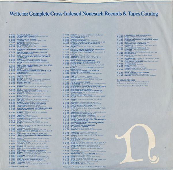 Edward H. Tarr, George Kent (3) With Bengt Eklund, Helmut Böcker : Baroque Masterpieces For Trumpet & Organ (LP, Album)