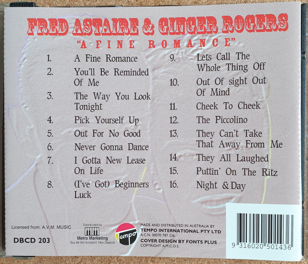 Fred Astaire & Ginger Rogers : A Fine Romance (CD, Comp)