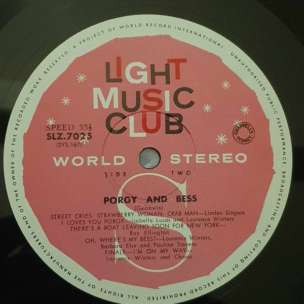 George Gershwin : Porgy & Bess (LP, Album, Club)