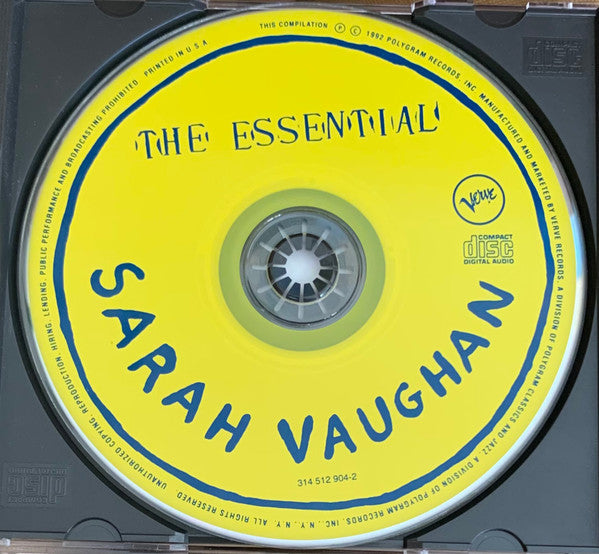 Sarah Vaughan : The Essential Sarah Vaughan: The Great Songs (CD, Comp)