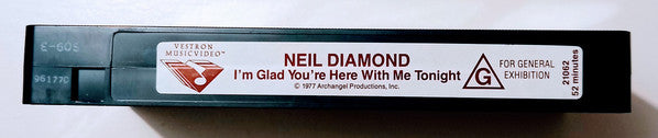 Neil Diamond : I'm Glad You're Here With Me Tonight (VHS, PAL, Hi-)