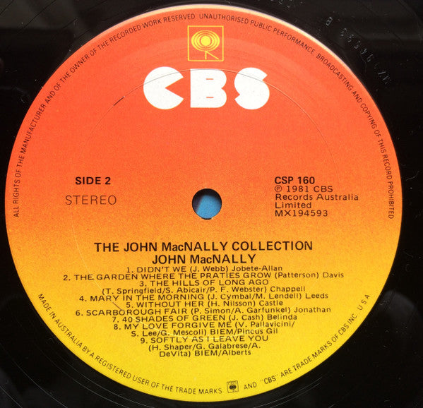John MacNally : The John MacNally Collection (LP, Comp)