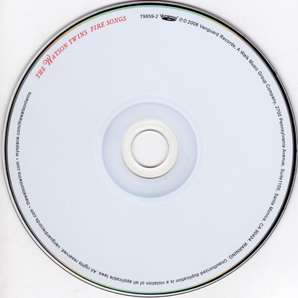 The Watson Twins : Fire Songs (CD, Album)
