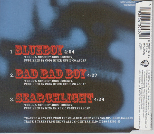 John Fogerty : Blue Boy (CD, Single)