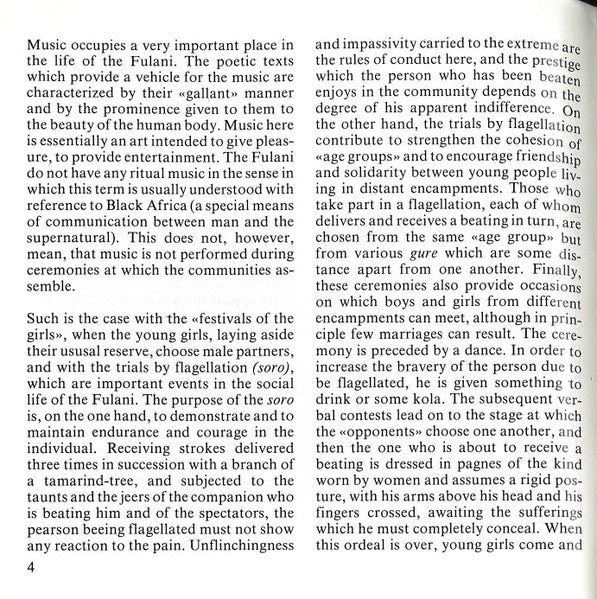 The Fulani* : Niger / Northern Bénin: Music Of The Fulani / Musique Des Peuls (CD, Album, RE)