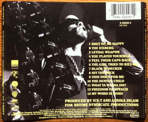 Ice-T : The Iceberg (Freedom Of Speech... Just Watch What You Say) (CD, Album, RP)