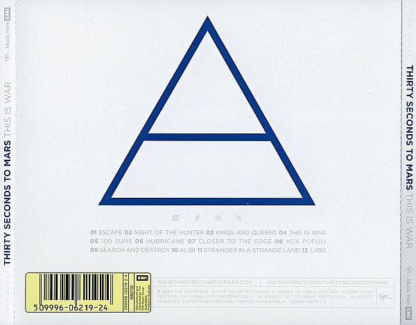 Thirty Seconds To Mars* : This Is War (CD, Album)