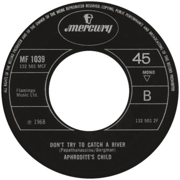 Aphrodite's Child : Rain And Tears (7", Mono, Lar)