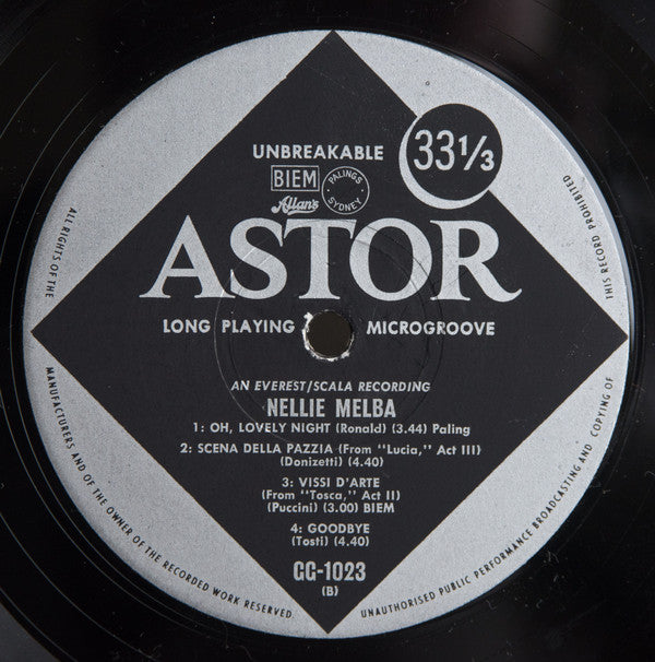Nellie Melba : Nellie Melba (LP, Comp)