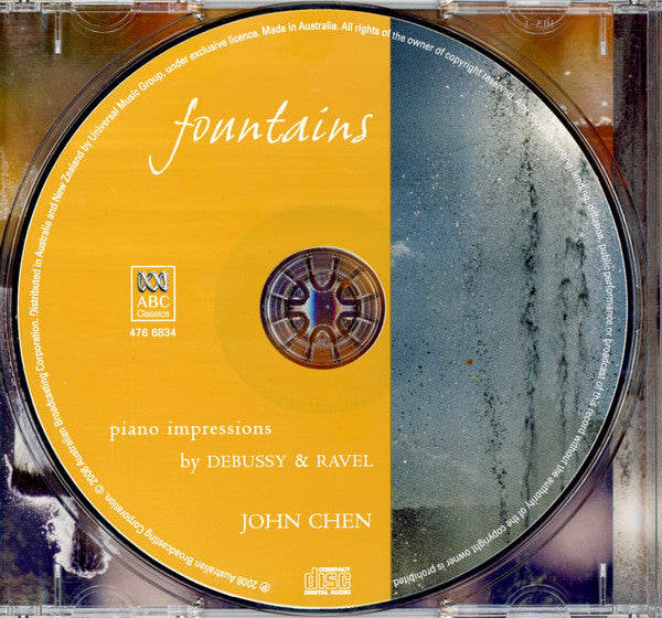 John Chen (3) : Fountains - Piano Impressions By Debussy And Ravel (CD, Album)