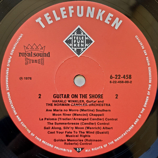 Harald Winkler And Orchester Norman Candler : Guitar On The Shore (LP, Album)