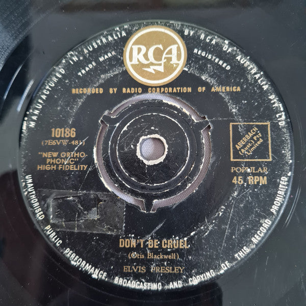 Elvis Presley : Hound Dog / Don't Be Cruel (7", Single, Mono)