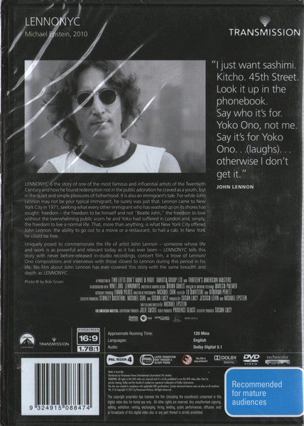 Michael Epstein (4) : LennoNYC (DVD-V, PAL)