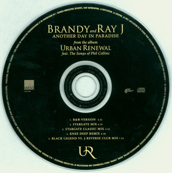 Brandy (2) and Ray J : Another Day In Paradise (CD, Single)