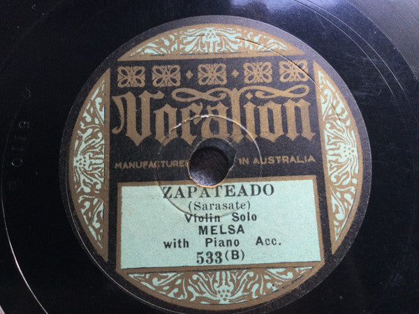 Melsa* : Caprice Viennois / Zapateado (Shellac, 10")