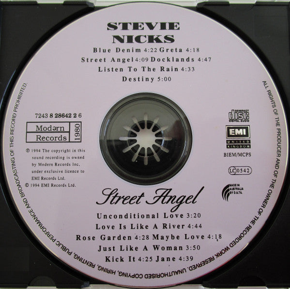 Stevie Nicks : Street Angel (CD, Album)