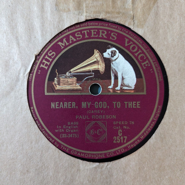 Paul Robeson : There Is A Green Hill/ Nearer, My God, To Thee (Shellac, 12")