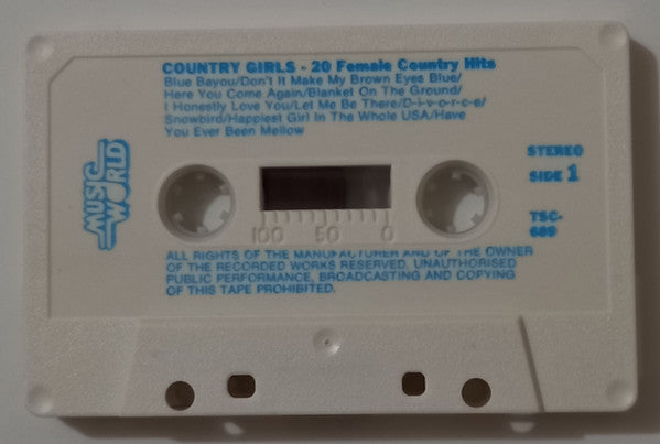 Unknown Artist : Country Girls (20 Female Country Hits) (Cass, Album)