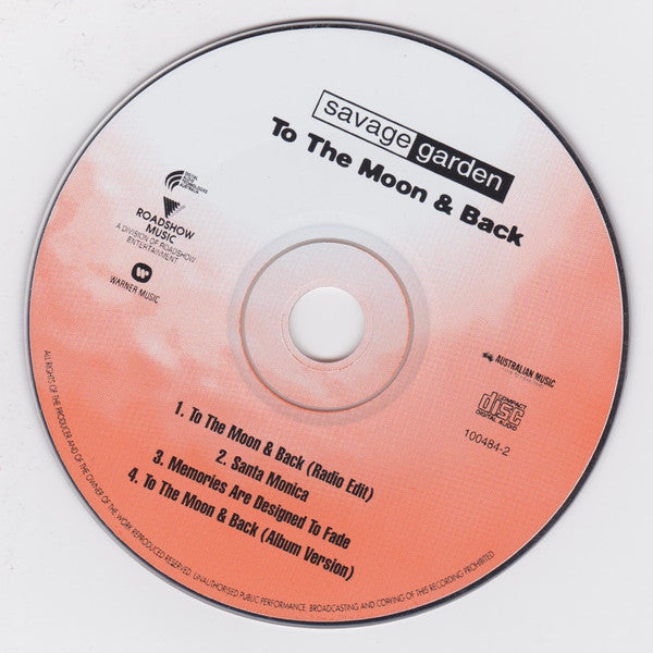 Savage Garden : To The Moon & Back (CD, Single, Sli)