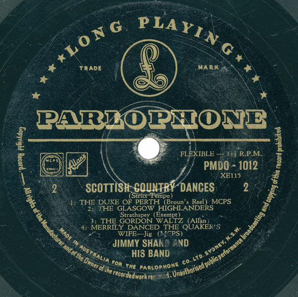 Jimmy Shand And His Band : Scottish Country Dances (10")