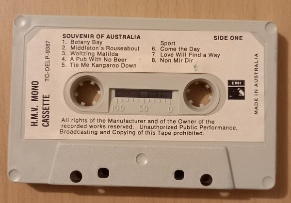 John Clements (3), Various : Souvenir Of Australia (Cass, Album, Mono)