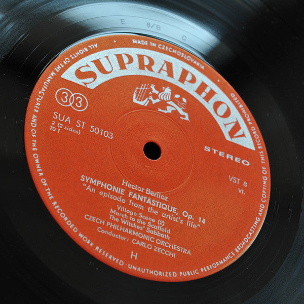 Hector Berlioz, Czech Philharmonic Orchestra*, Carlo Zecchi : Symphonie Fantastique (LP, RP)