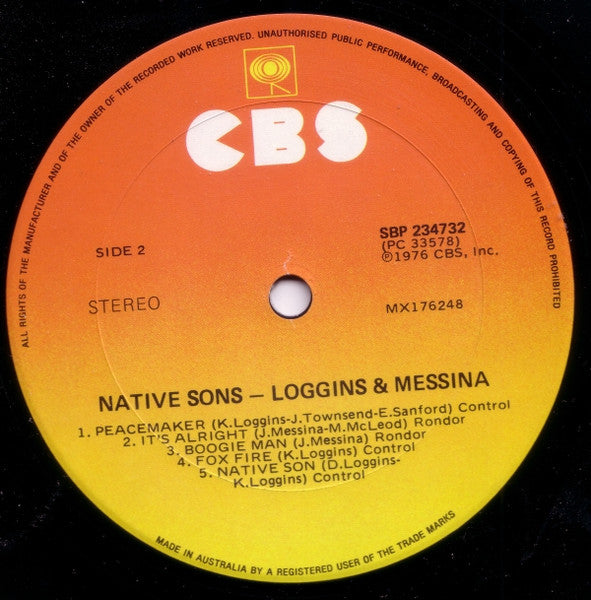 Loggins And Messina : Native Sons (LP, Album)
