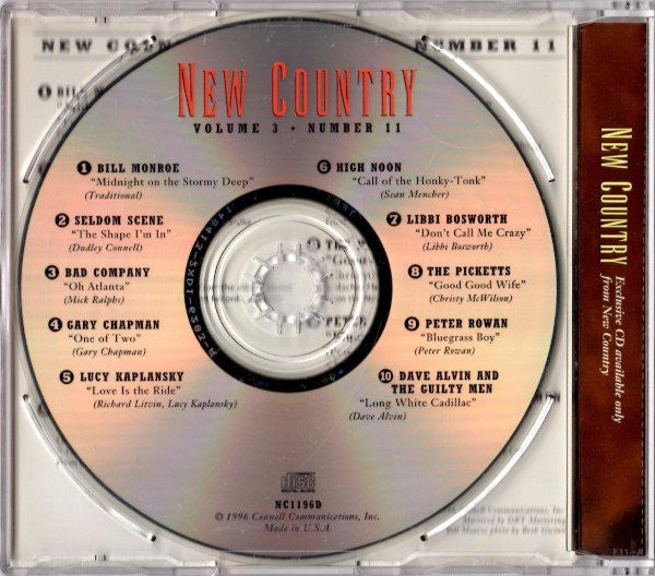 Various : New Country • Volume 3 • Number 11 (CD, Comp)